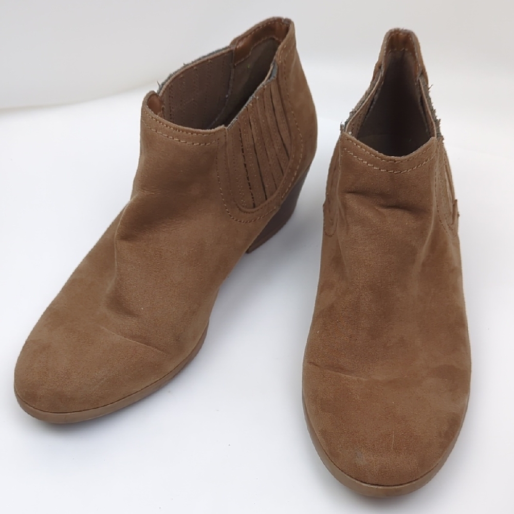 AEO Brown Vegan Suede Ankle Boots